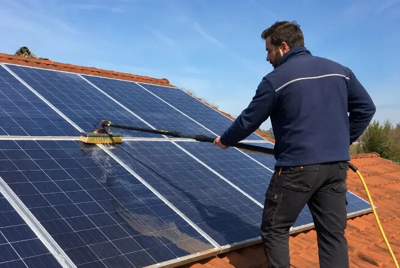 Nettoyage et entretien de panneaux solaires à la Roche-sur-Grane