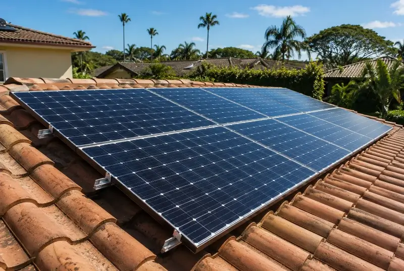 Installation de panneaux solaires à la Roche-sur-Grane